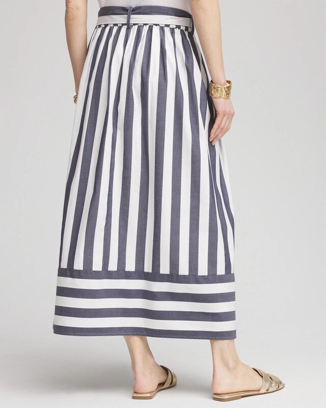 Midi Striped Skirt - image 3
